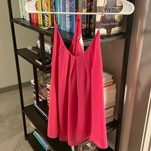 NWOT Strappy Hot Pink Top